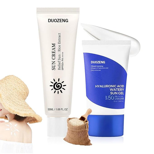 Sun Stick,Watery Sunscreen Stick for Face,Matte Long Lasting Non-Greasy SPF 50+Sunstick (2 Pcs)