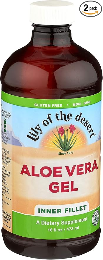 Lily of The Desert Aloe Vera Gel 16 oz (Pack of 2)