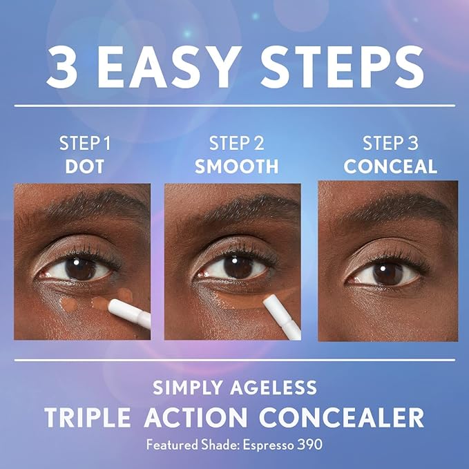 COVERGIRL Simply Ageless Triple Action Concealer, Soft Sable, of 1
