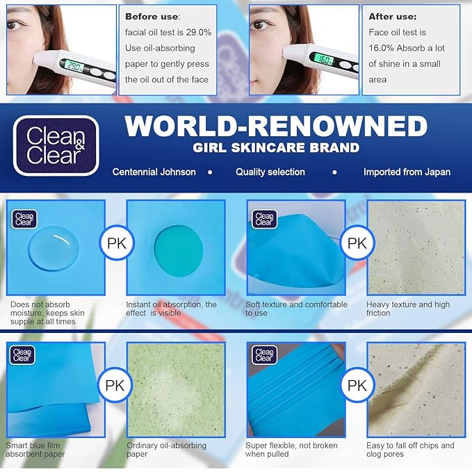 Oil Control Film, Oil Blotting Paper the Same Oily Skin