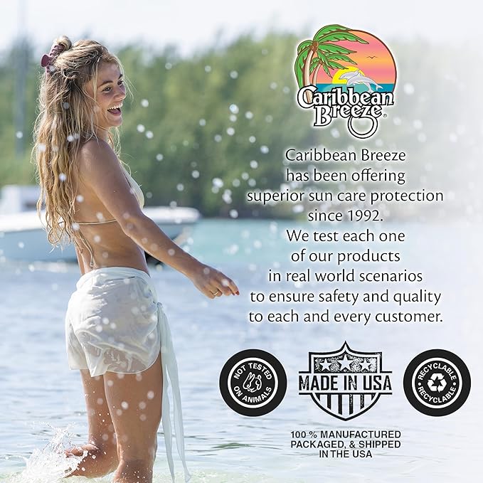 Reef Friendly Sunscreen SPF 30 Lotion, Mango Lime Scent Body Sunscreen Lotion, Rich in Anti Oxidants, Water Resistant Up to 80 Minutes, Broad Spectrum Body Lotion with Sunscreen, 4 oz, 2 Pack