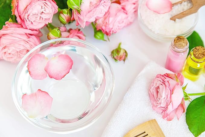 32 oz Rose Hydrosol Water โ 100% Pure Rosewater Spray Mist Bulk โ Hydrating Face Toner Rose Water for Skin and Hair Linen Spray for Sheets Room Freshener Body Spray Refill by Organic Pure Oil