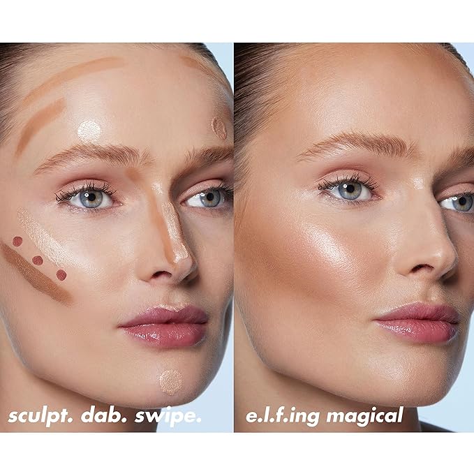 e.l.f. Halo Glow Blush Beauty Wand, Liquid Blush Cruelty-free, Candlelit