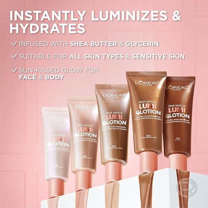 L'Oreal Paris Makeup True Match Lumi Glotion, Natural 904 Deep