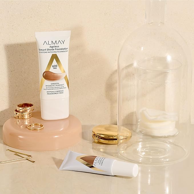 Almay Anti-Aging Concealer, Face Makeup with Hyaluronic Acid, of 2)