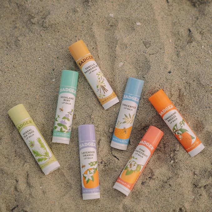 Badger - Classic Lip Balm, Unscented,