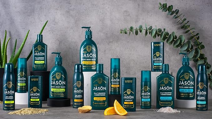 Jason Men's Calming 2-in-1 Shampoo and Conditioner, 12 oz