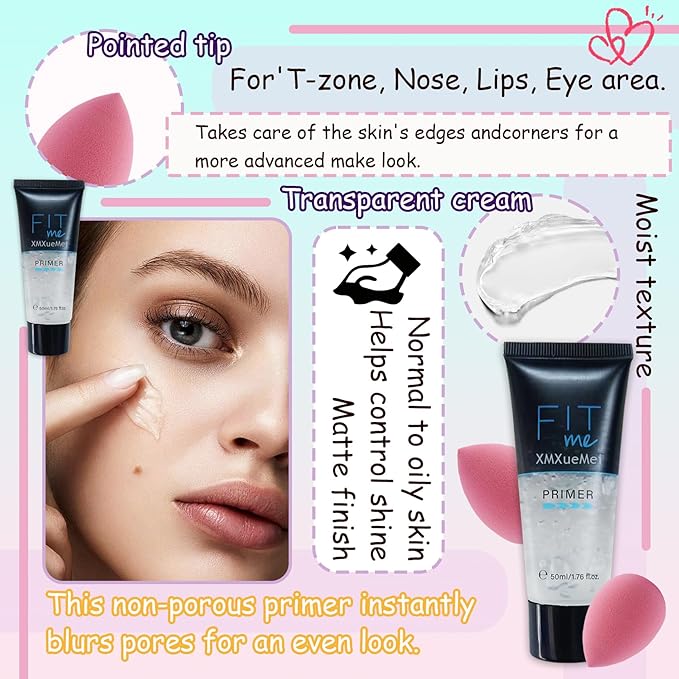 Air Cushion CC Cream Mushroom Head Foundation,Waterproof Long Makeup Sponge(4PCS)