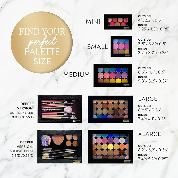 Mini Magnetic Makeup Palette, Empty Magnetic Palette, Universal