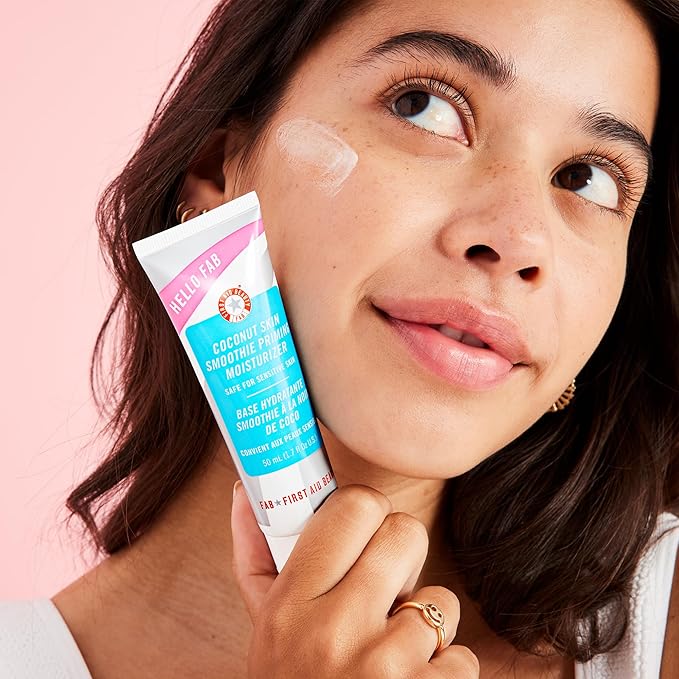 First Aid Beauty Hello FAB Coconut Skin Smoothie Primer . 1.7 Oz