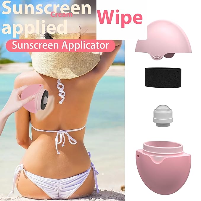 Sunscreen Applicator - Single Purple - BPA-Free Refillable Roll on Sponge Sunscreen, Suncream & Lotion Applicator For Kids, Adults & Families - Holds 1.9 fl oz, Perfect Size for Trave (Purple)