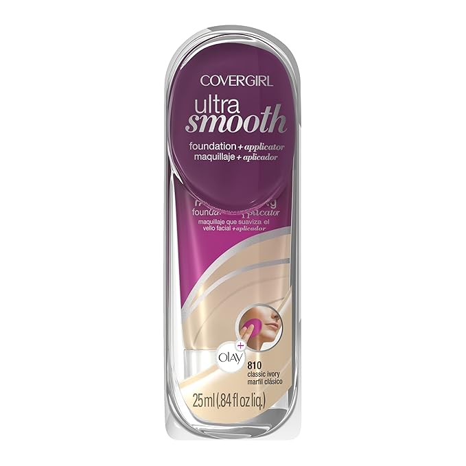 CoverGirl Ultrasmooth Foundation Plus Applicator, Classic Ivory 810, Fluid Ounce