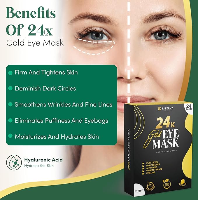 24k gold under eye patches