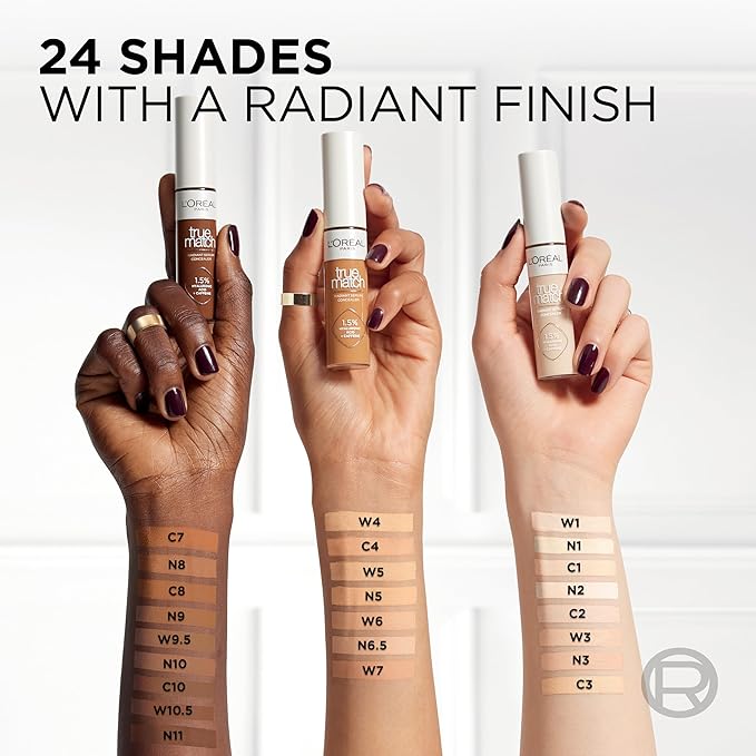 L’Oréal Paris True Match Radiant Serum Concealer, Brightening Caffeine, N2, 0.33 Oz