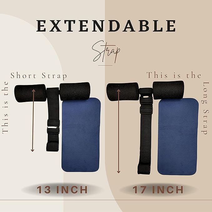 Nordic Hamstring Curl Strap with Knee Pad -