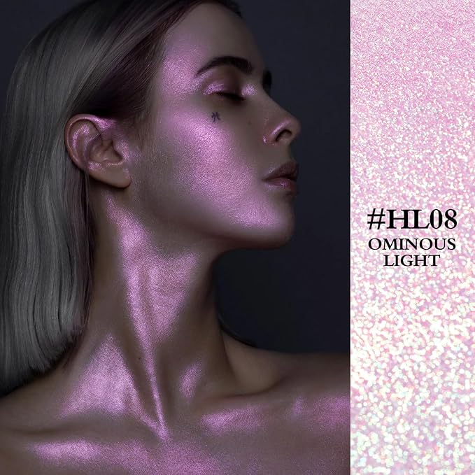 FOCALLURE Starfall Glowing Liquid Highlighter, Shimmering Body Oil,