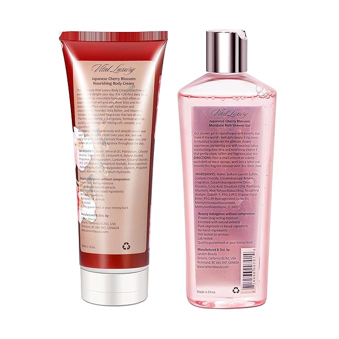 Japanese Cherry Blossom Shower Gel and Nourishing