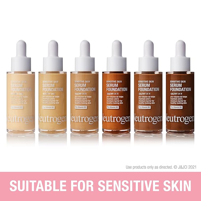 Neutrogena Healthy Skin Sensitive Skin Serum Foundation with Medium/Deep 03, 1 oz