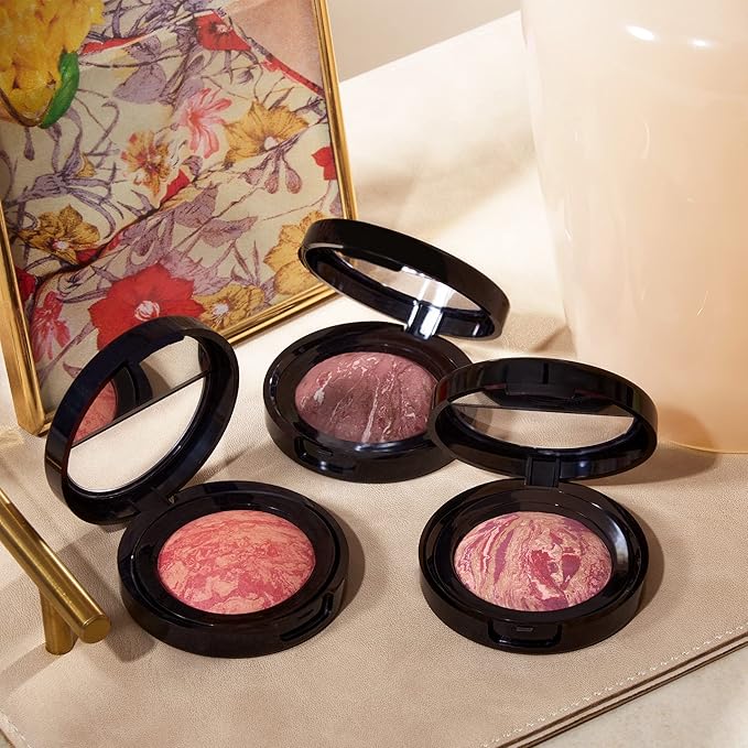 LAURA GELLER NEW YORK Baked Blush-n-Brighten Marbleized Blush- Natural Finish