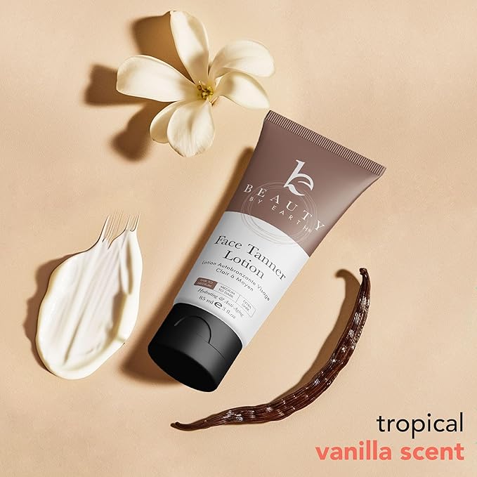 Face Self Tanner Tanning Lotion - Medium to Dark Self Tanning Lotion Fake Tan, Tanning Lotion Self Tanner Face Tanner, Sunless Tanner for Face, Buildable Natural Glow, Self Tan Sunless Tanning Lotion