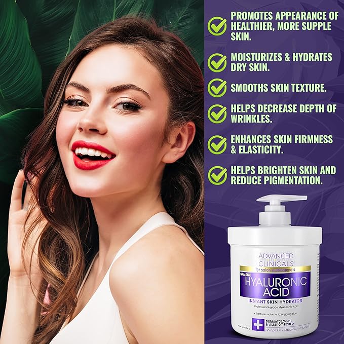 Advanced Clinicals Hyaluronic Acid Body Lotion Firming