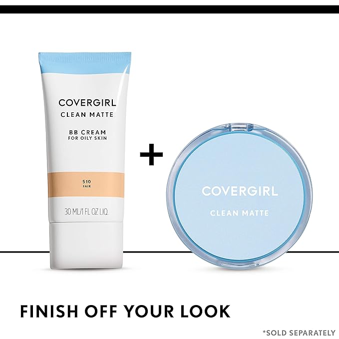 COVERGIRL - Clean Matte BB Cream, Oil-Free, Long-Lasting, 100% Cruelty-Free