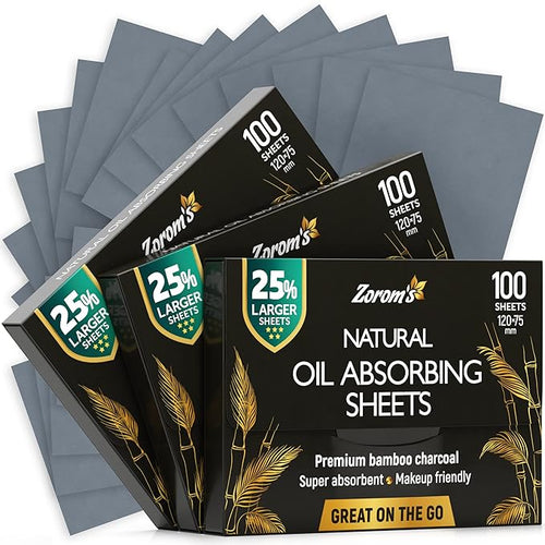 Natural Oil Blotting Sheets for Face with Bamboo Face