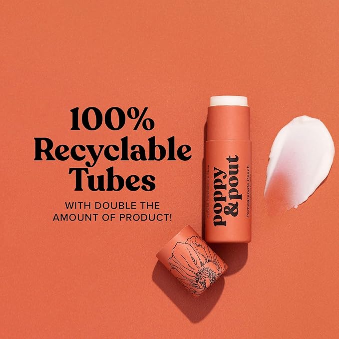 Poppy & Pout Pomegranate Peach Jumbo Recyclable