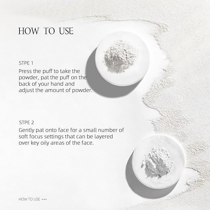 Purple Translucent Setting Powder, Matte Finishing Powder Oil
