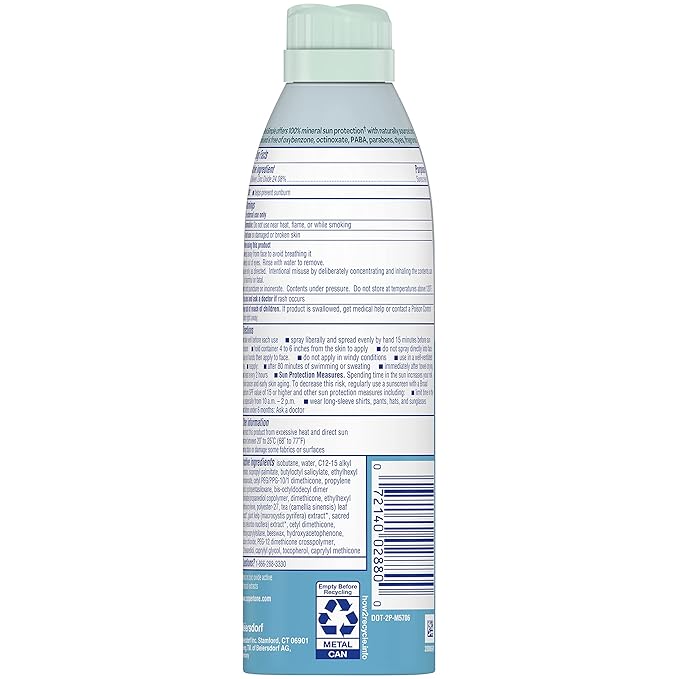 Coppertone Pure and Simple Spray Sunscreen, SPF 50 Broad Spectrum Sunscreen with Zinc Oxide, 5 Ounce (Pack of 3)