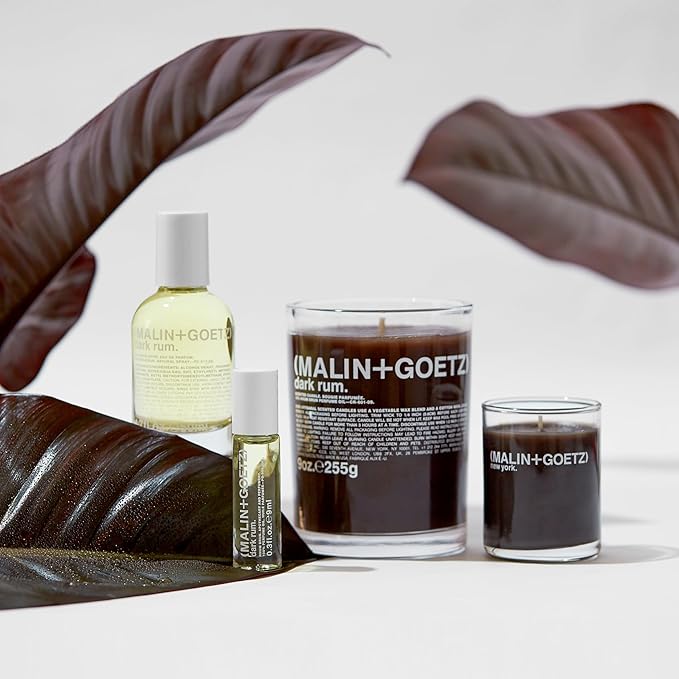 Malin + Goetz Dark Rum Perfume Oil, 0.3 Fl. Oz. - Men & Women Dark & Spicy Modern Scented Oil, Fragrance Oil, Roll On Mini Perfume Body Oil, Vegan & Cruelty-Free (Pack of 1)