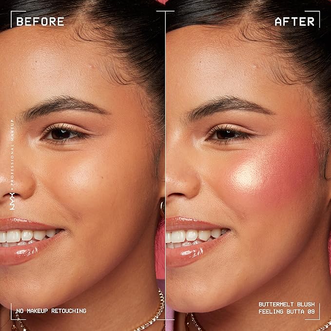 NYX PROFESSIONAL MAKEUP Buttermelt Powder Blush, Fade and Feeling Butta