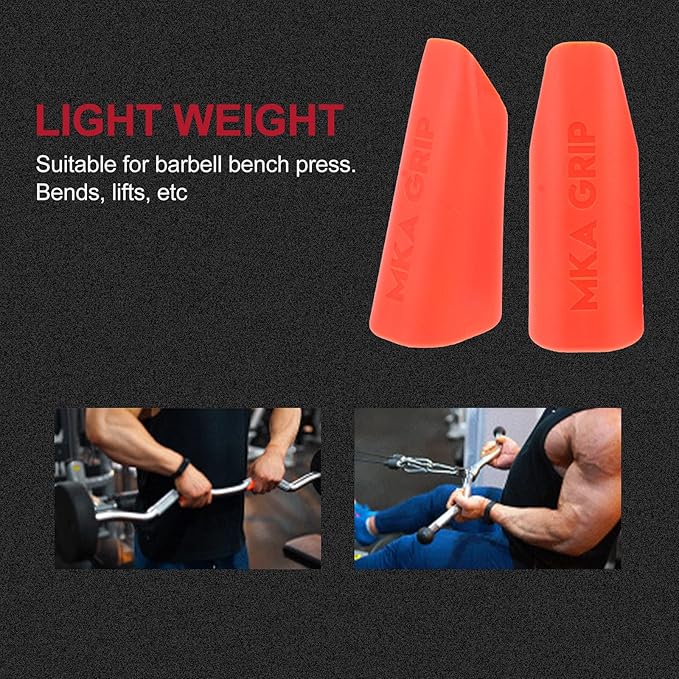 Kisangel 2 Pairs Barbell Pad Grasp Grip Barbell