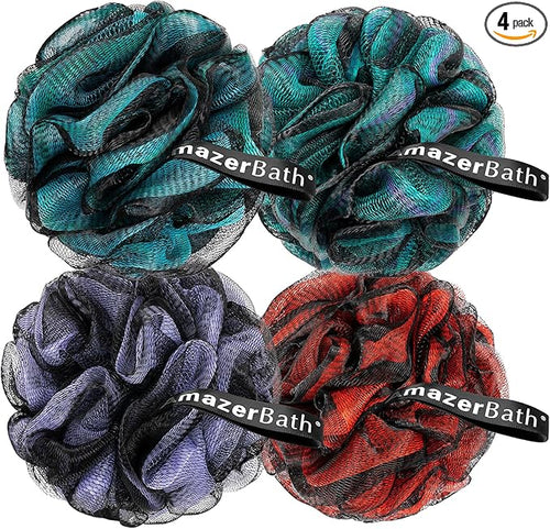 Amazerbath charcoal loofah sponge, shower