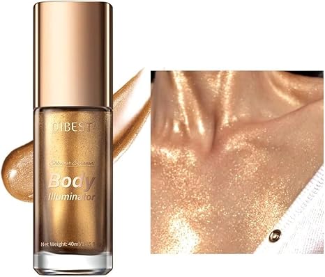 40ml Body Shimmer Oil,Face and Body Liquid Luminizer,Smooth 40ml
