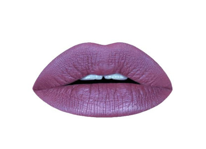Aromi Metallic Liquid Lipstick | Long-lasting, Waterproof, Lip Color with Shimmery Finish, Vegan, Cruelty-free, Gluten and Paraben Free, Made in USA, Handmade (Vulgar Violet)