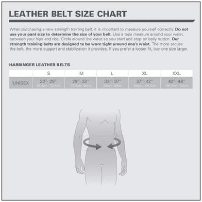 Harbinger Harbinger Padded Leather Belt Black