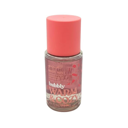 Victoria's Secret Pink Bubbly Body Mist Travel Size 2.5 fl oz (Warm & Cozy and Fresh & Clean)
