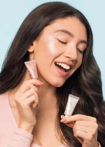 M2U NYC Liquid Highlighter Makeup, Luminizer Pearl, Shimmer Illuminating (Orange-Futurity)