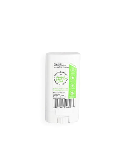 Mineral Transparent Sunscreen Face Stick SPF 50, Reef Safe Sunblock, 22.5% Zinc Oxide Waterproof Sun Screen, Broad Spectrum, Safe for Kids and Sensitive Skin, Vegan, Cruelty Free, 0.6oz