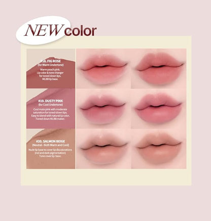 Heart Percent Dote On Mood Lip Pencil, Long-Lasting Creamy Lip Crayon Smooth Color Liner Retractable Lipstick Pencil 0.8g, 20. Salmon Beige