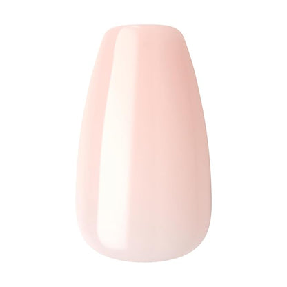 KISS imPRESS No Glue Mani Press On Nails, Color, 'Serendipity', Pink, Medium Size, Coffin Shape, Includes 30 Nails, Prep Pad, Instructions Sheet, 1 Manicure Stick, 1 Mini File