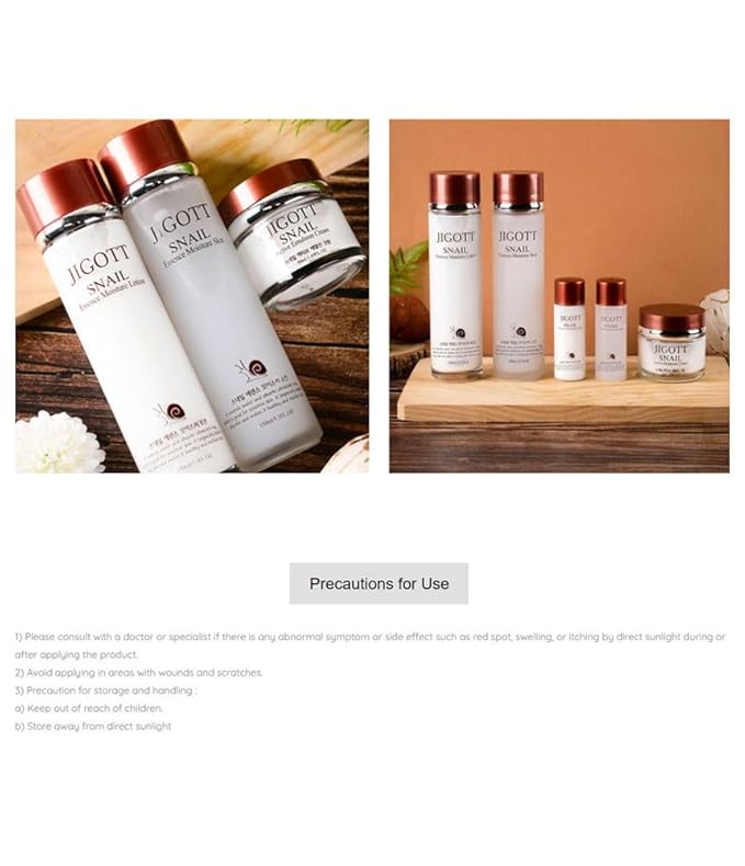 Snail Essence Moisture Skin Care 3Set, Anti-Aging