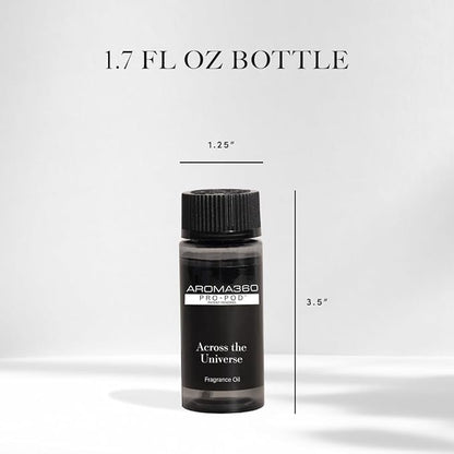 Aroma360 - Across The Universe Pro Pod Fragrance Oil Blend | Hotel Inspired Luxury Essential Oil Diffuser | Aromatherapy Scent Diffuser Oil | Eucalyptus, Citrus and Soft Florals 1.7 fl oz, 50 mL