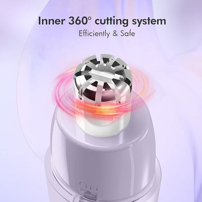 TOUCHBeauty Battery Powered Ear and Nose Hair Trimmer for Women, Portable Battery Powered Trimmer, Mini Painless Design for Sensitive Skin, Easy Clean & Travel Friendly