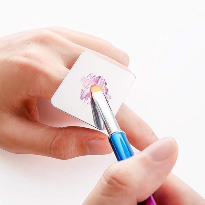 Minkissy Makeup Plate, Mini Nail Art Cosmetic Ring