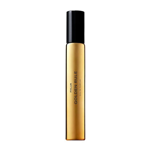 PHLUR Golden Rule Eau de Parfum - Travel Size Perfume Fragrance - Fruity Floral Perfume with Mandarin, Pink Pepper, Pear, Jasmine, Coconut Milk, Sandalwood & Vanilla Cream (9.5mL)
