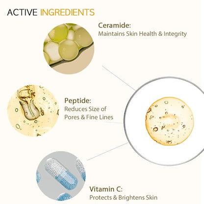 Ceramide Brightening Sheet Mask For Face, Moisturizing, Anti Vegan 10EA