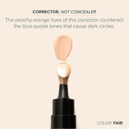 DRMTLGY Luminous Eye Corrector SPF 41, Under Eye Color Corrector for Dark Circles, Anti-Aging Tinted Eye Cream, Hydrating Eye Serum with Peach Undertone FSA/HSA Eligible, Deep