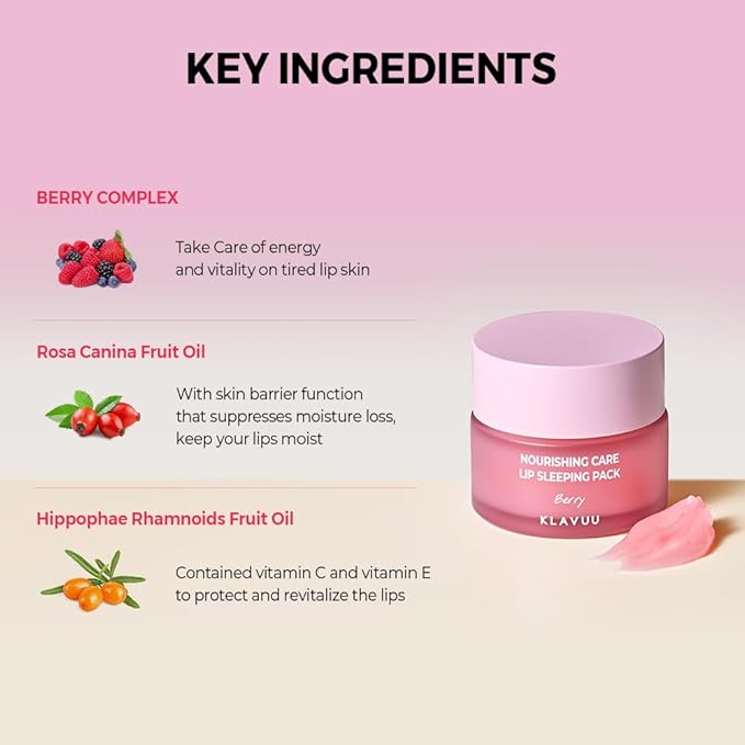 Klavuu Nourishing Care Lip Sleeping Pack 0.7oz